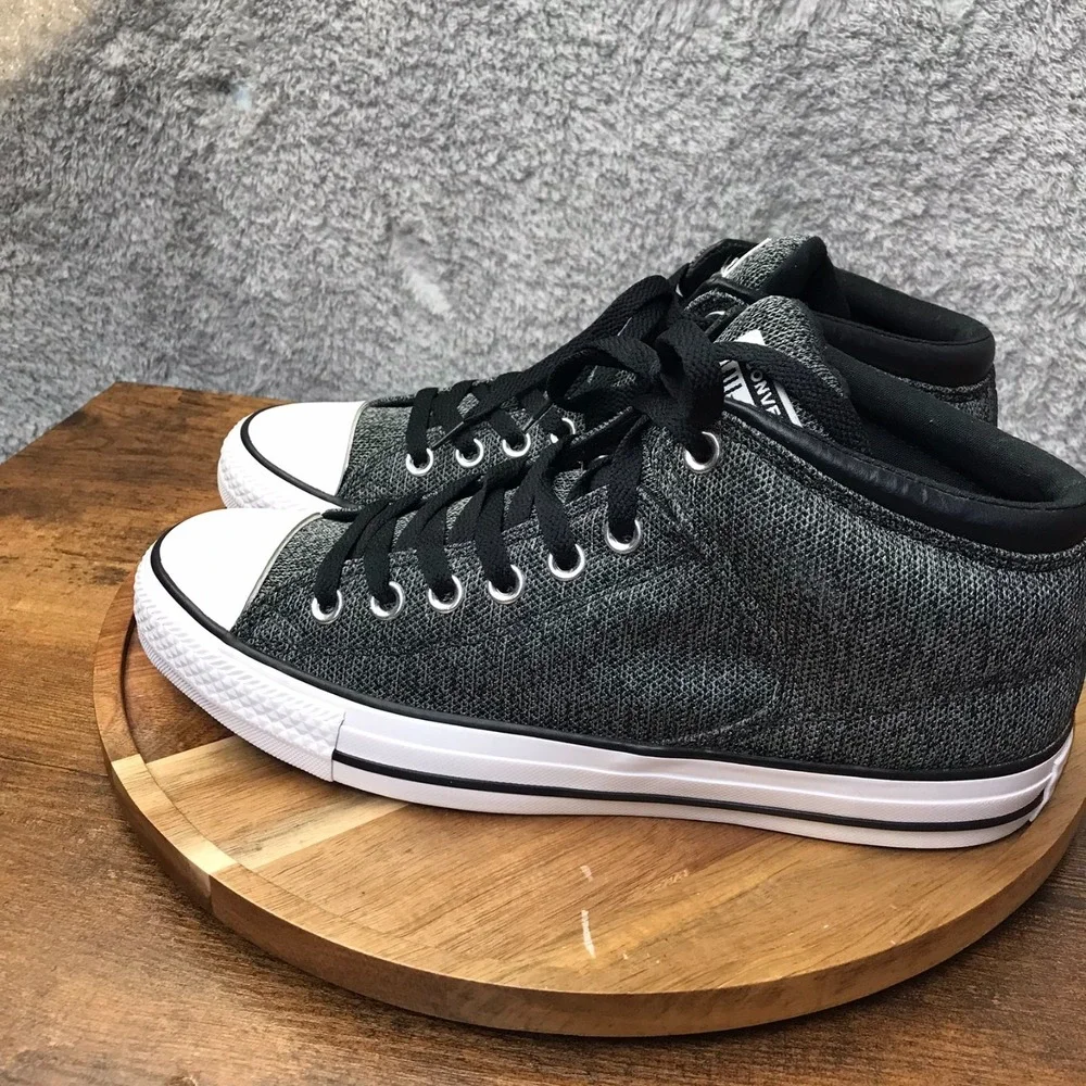 Converse Chuck Taylor All Star High Street Mid Top Sneakers M 8 W 10 Black/Gray